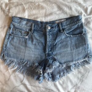 Free People FP We The Free Denim Cut Off Shorts Size 27